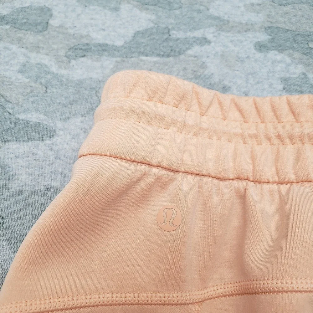 Lululemon Softsteme Pants Womens 0 Orange Hight Rise Gym Pockets Drawstring